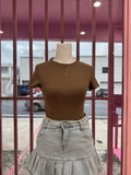 Tshirt Basic Crop Top