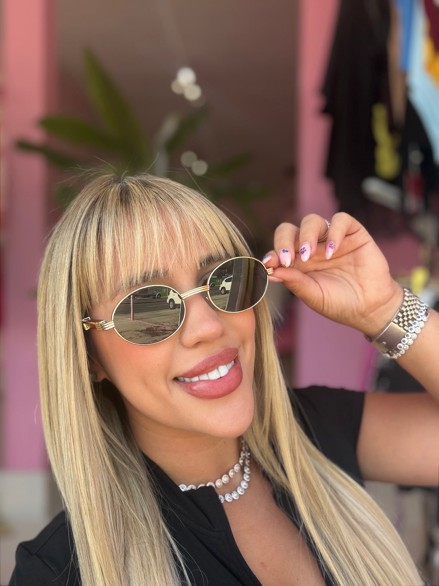 Gafas ovaladas madera