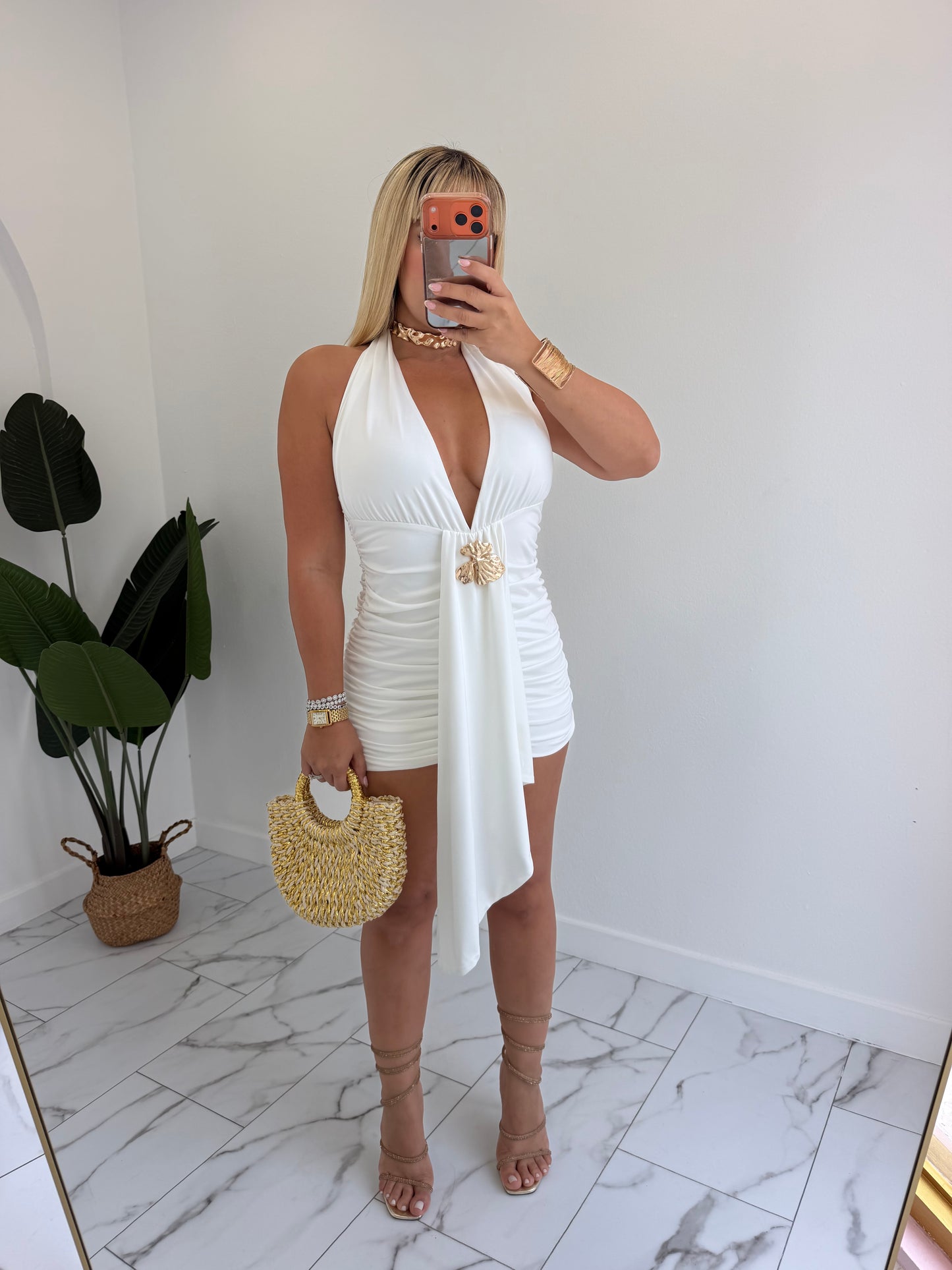 White crucero dress
