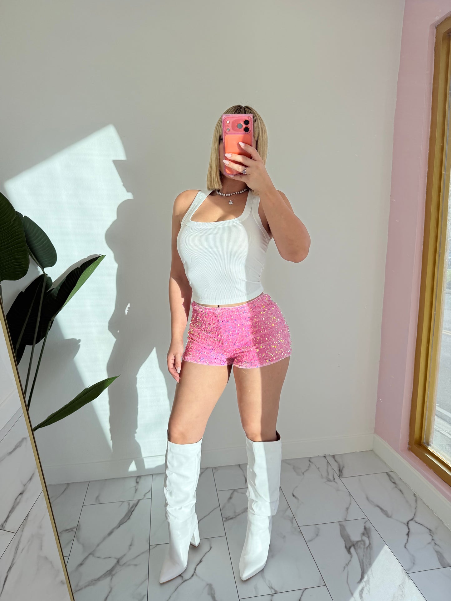 Velvet Pink Short