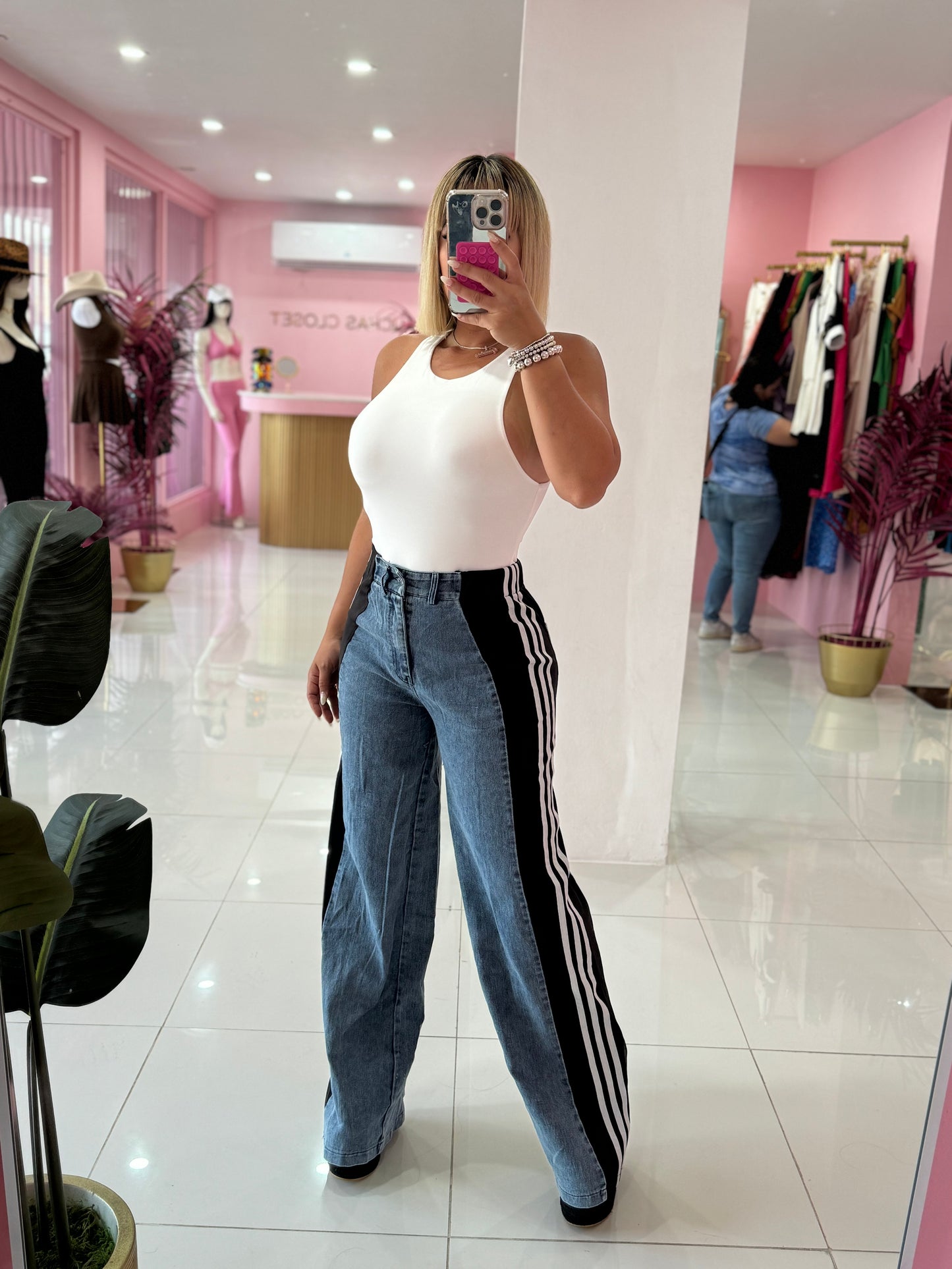 Denim Mix Pant