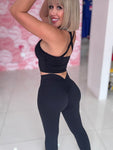 Skinny V legging Negro