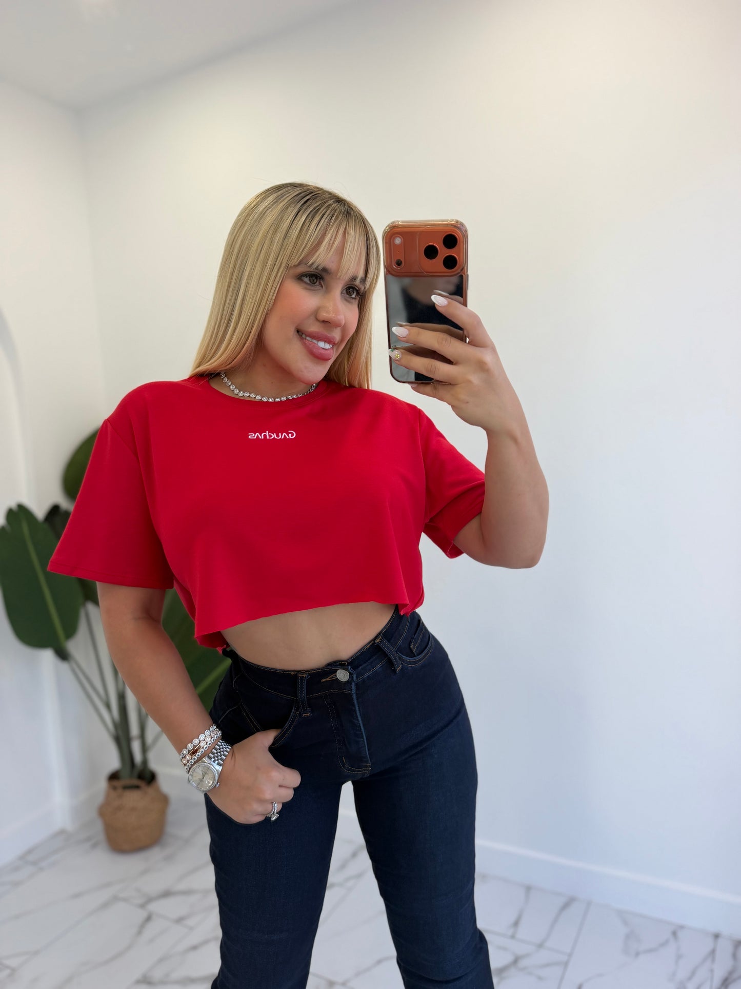 Crop top oversize G