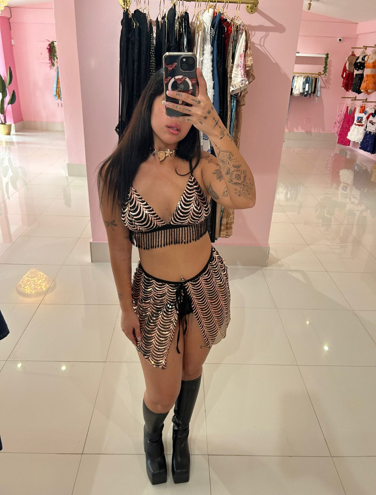 Sequins sexy set