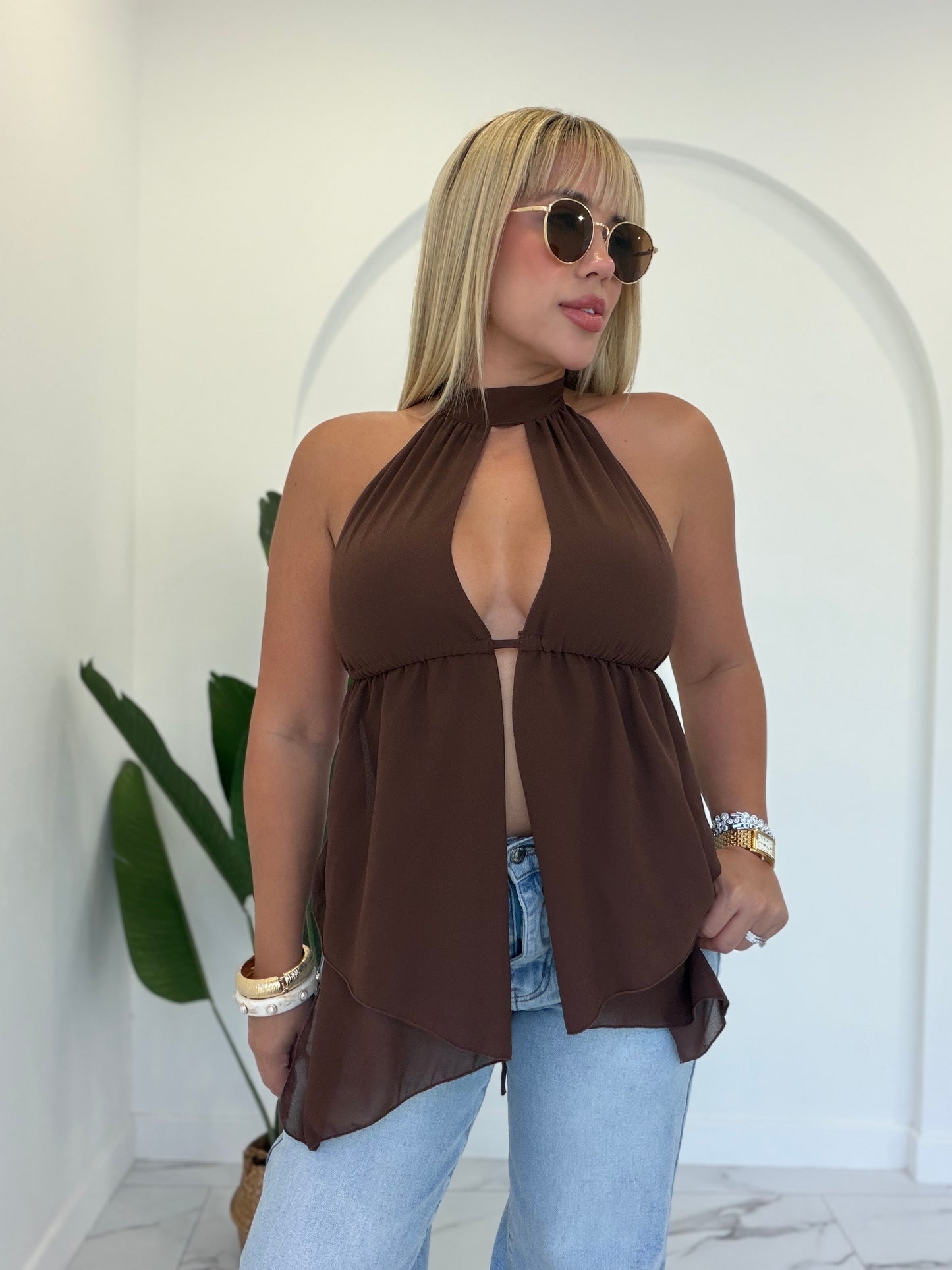 Mesh Long Top