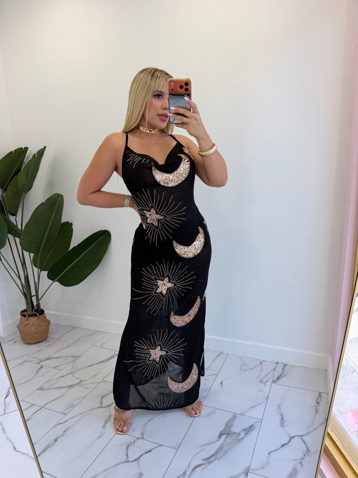 Star moon dress