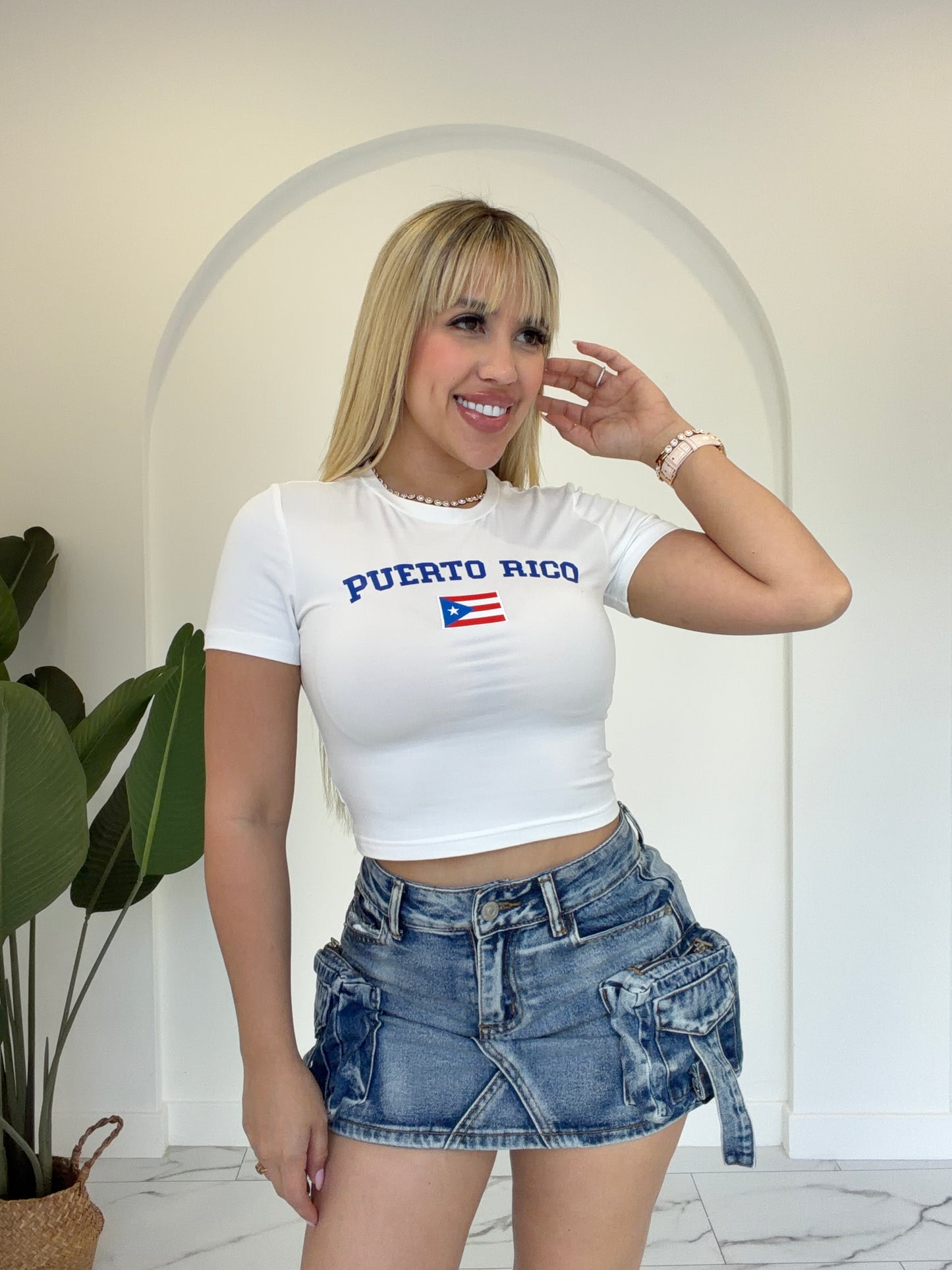 Blue PR basic top
