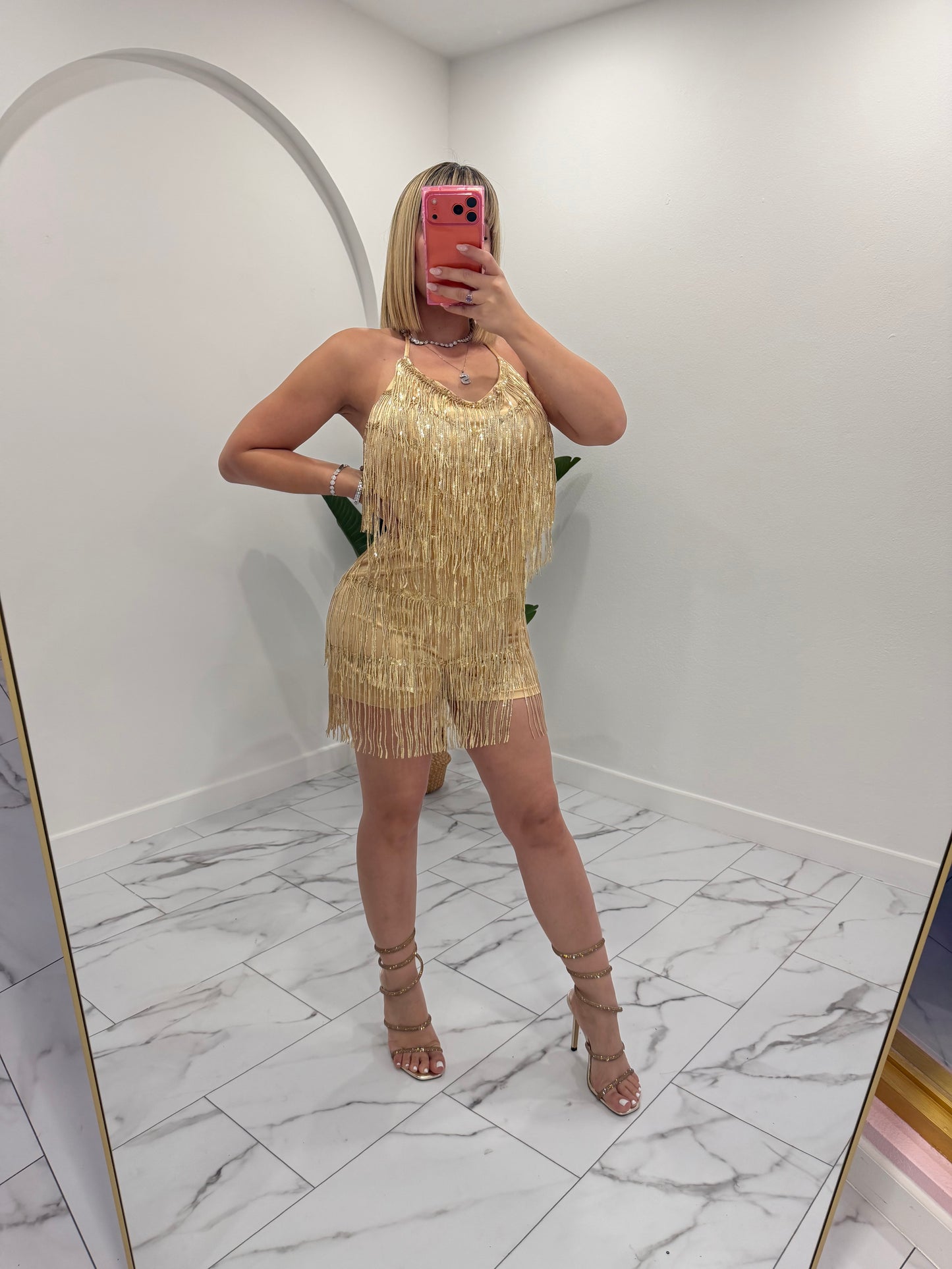 Flecos Sequins romper