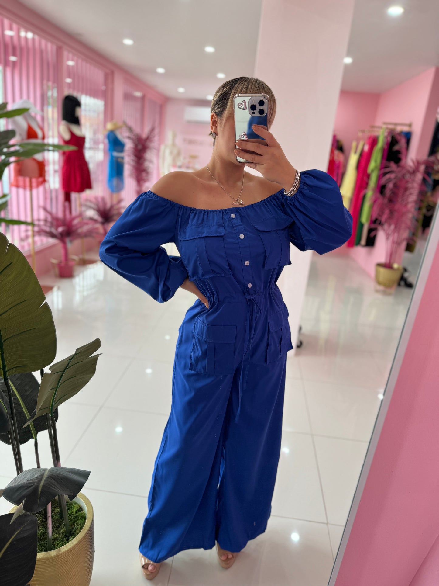Off Shoulder Jumpsuit
