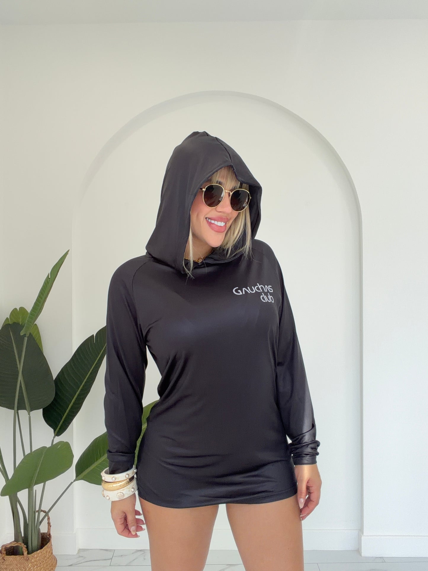 Oversize gauchas beach top