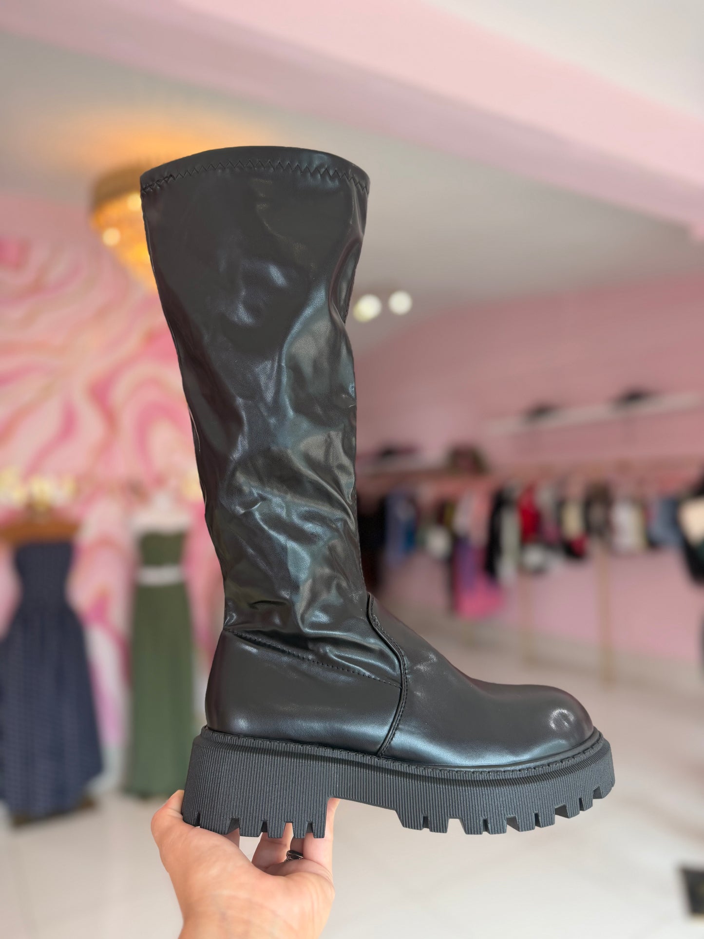 Botas leather bajitas