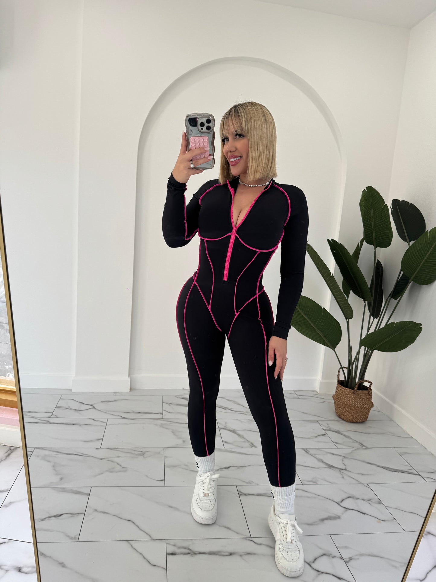 Wonder lines zipper Manga Larga