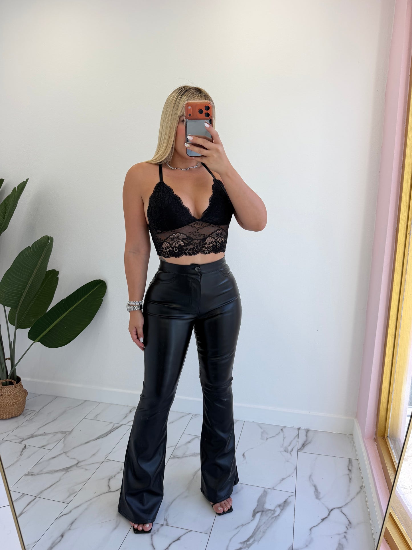 Leather Vibrant Palazzo