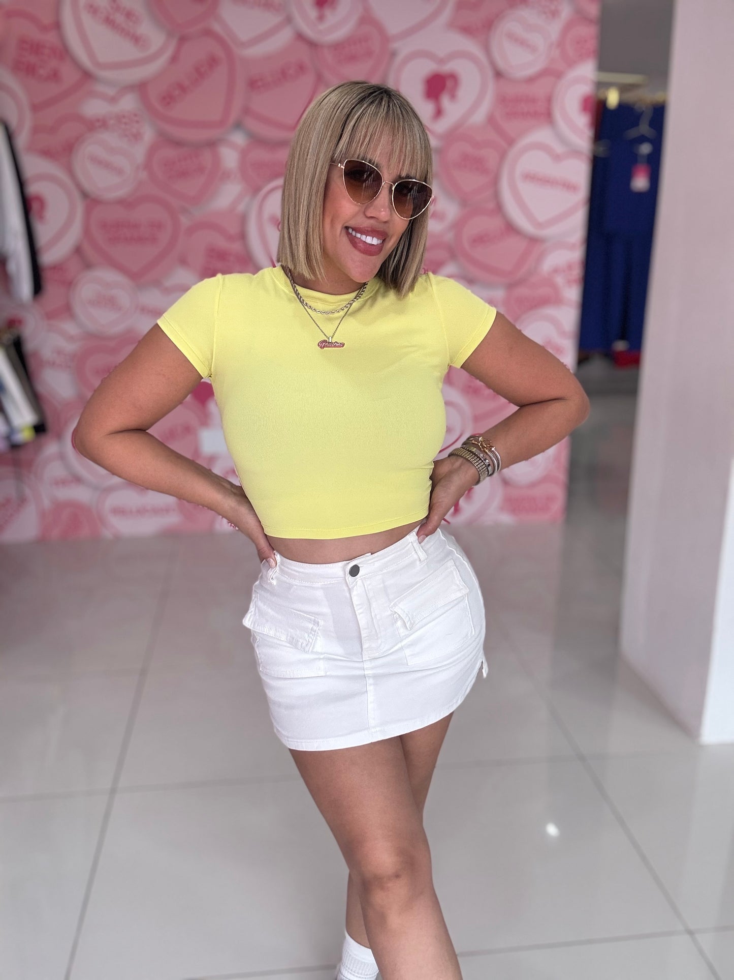 Otoño Skort (negro y blanco)
