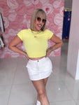 Tshirt Basic Crop Top