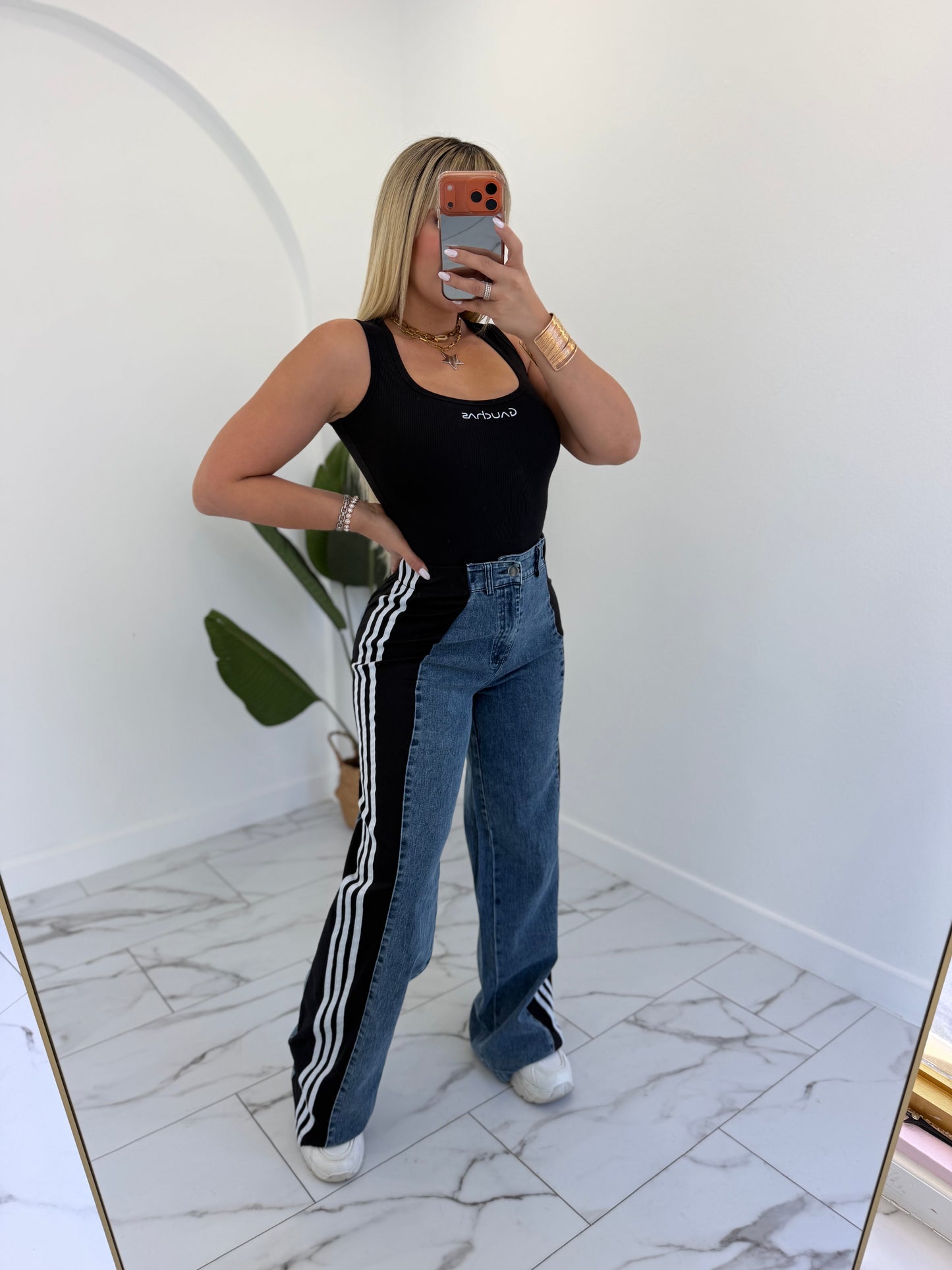 Denim casual pant