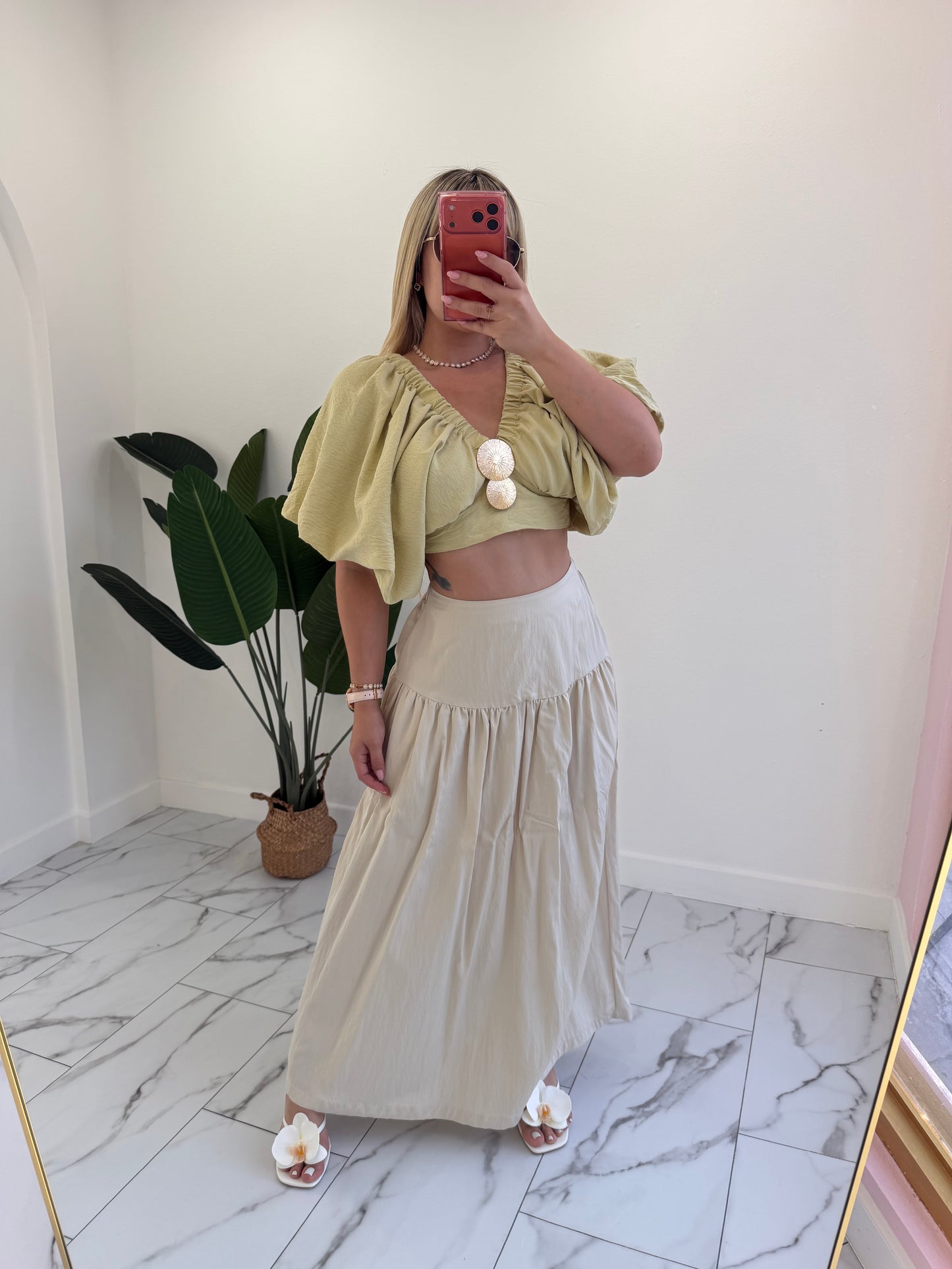 Pockets Maxi skirt