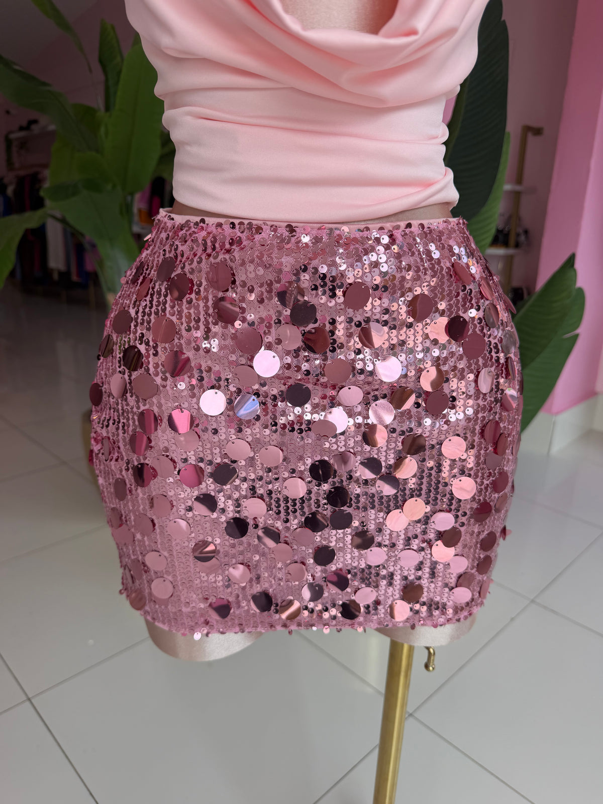 Viral Sequins Skirt