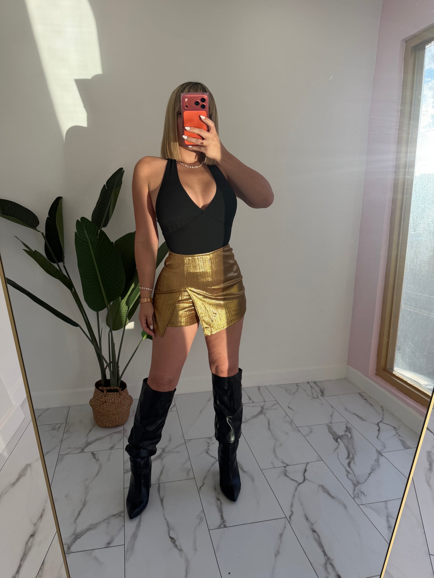 Gold skort