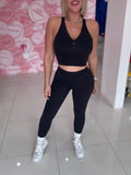 Skinny V legging Negro