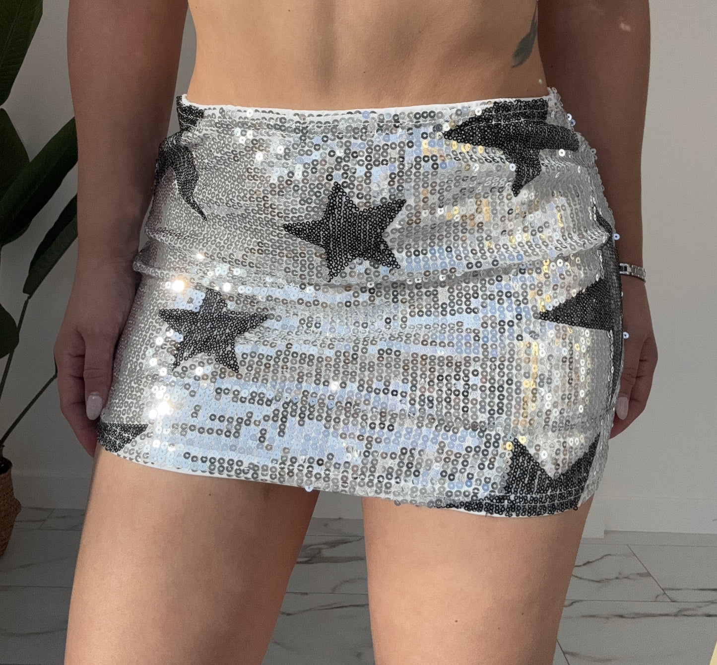 Stars Sequins Skirt