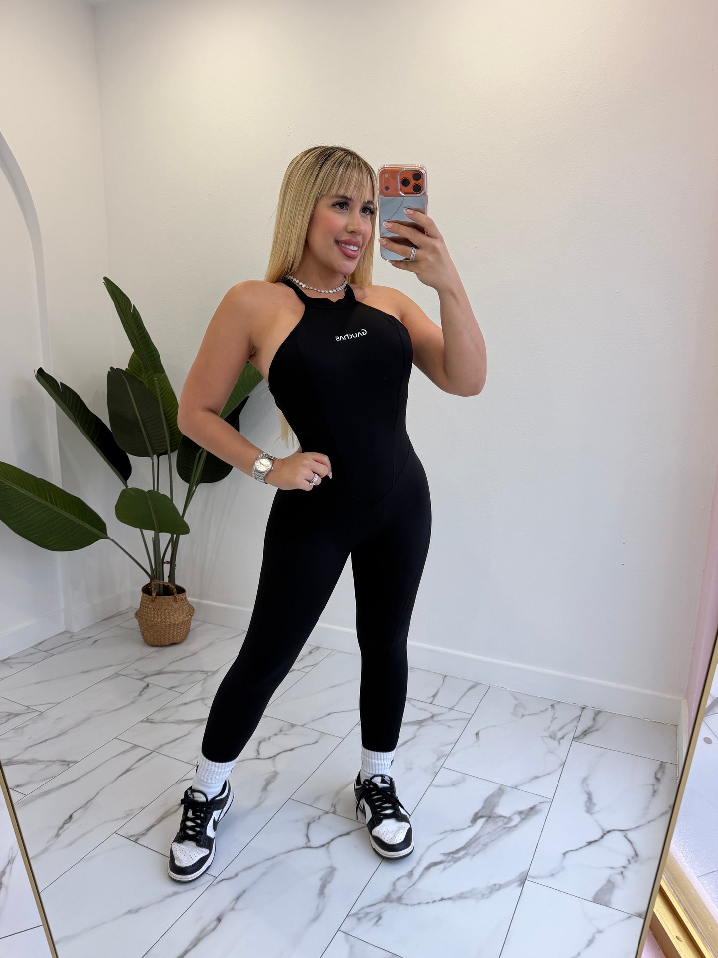 Skinny Neck Jumpsuit