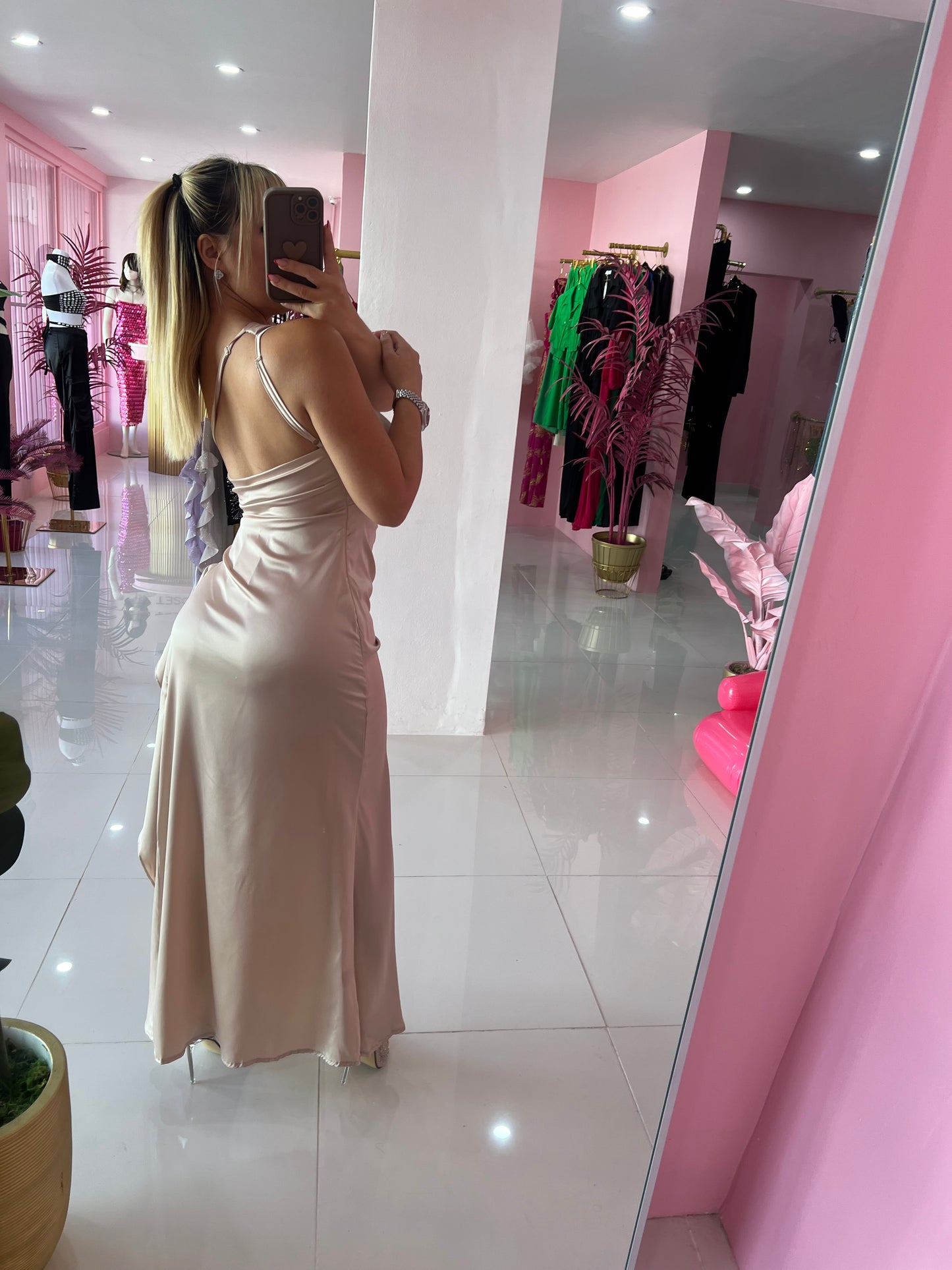 Elegant satin Dress