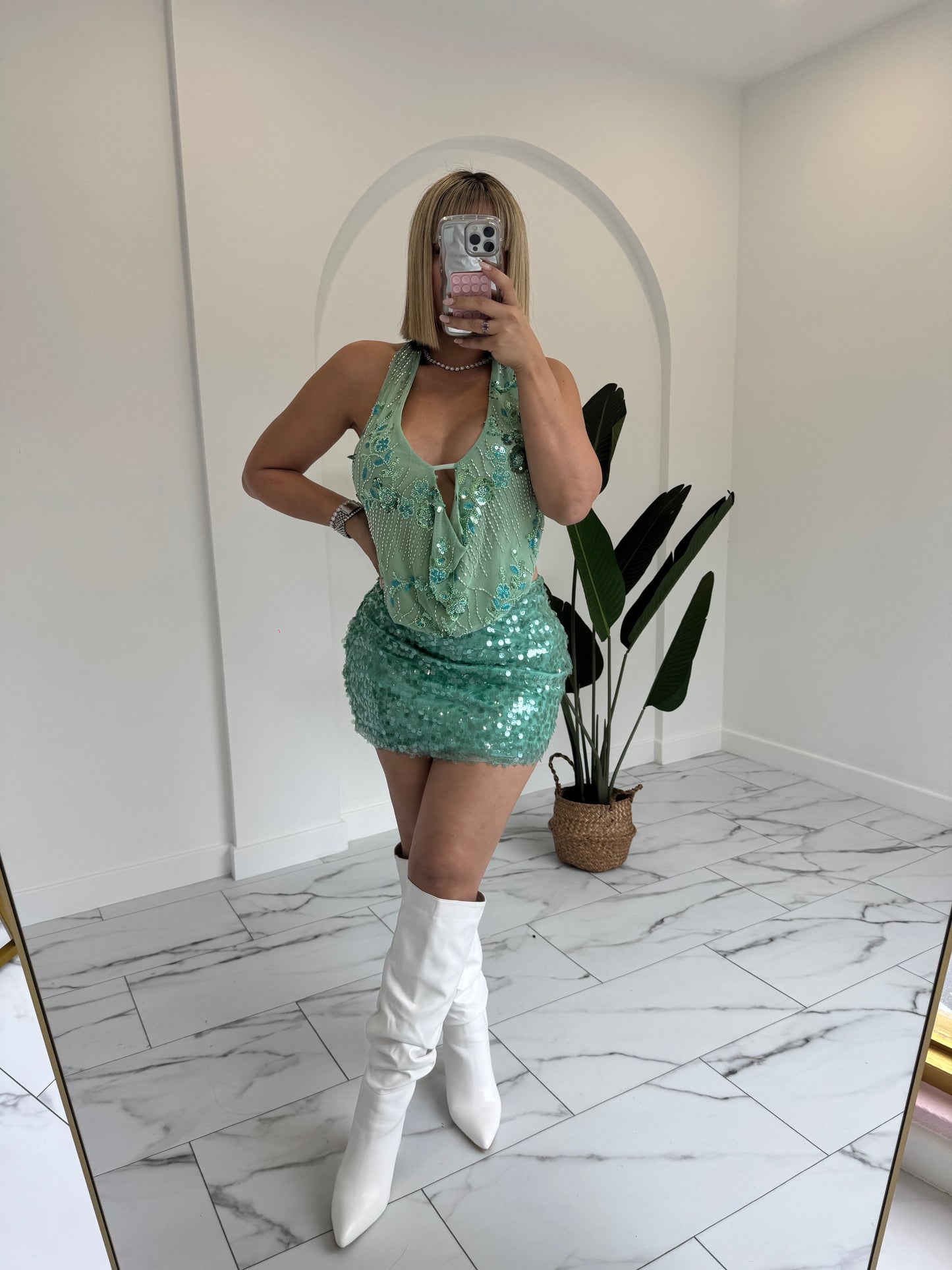 Sequins colors Skirt