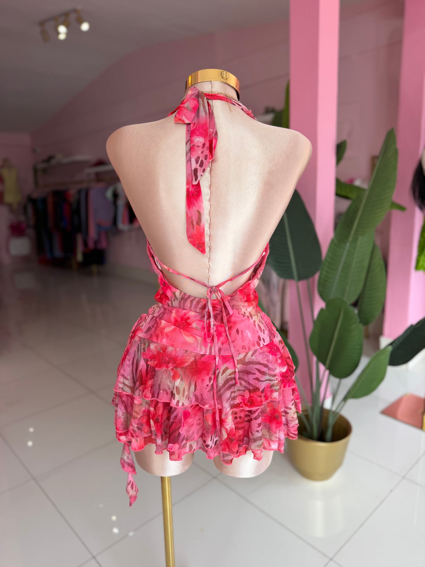 Pink Tropi Dress