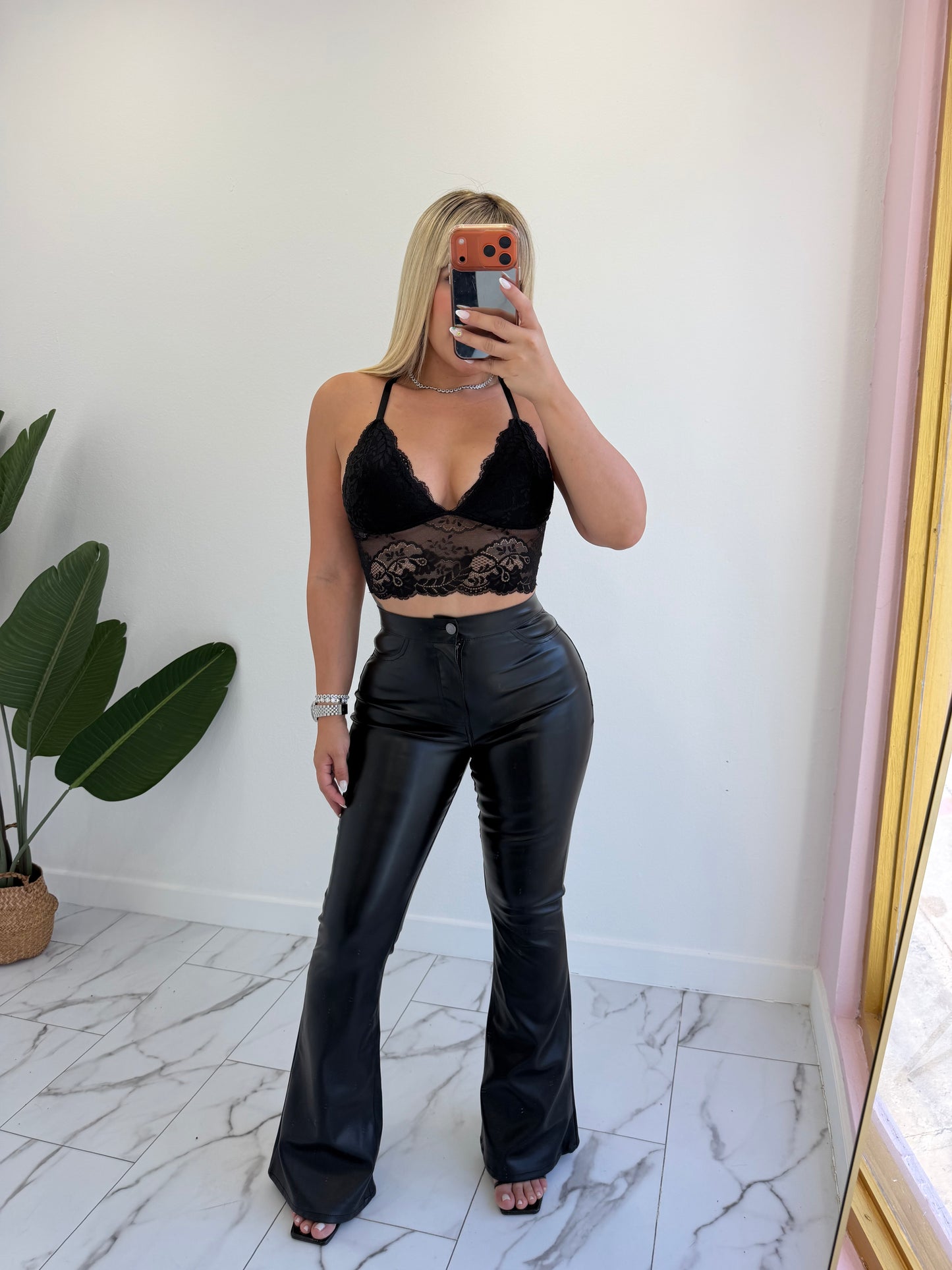 Leather Vibrant Palazzo