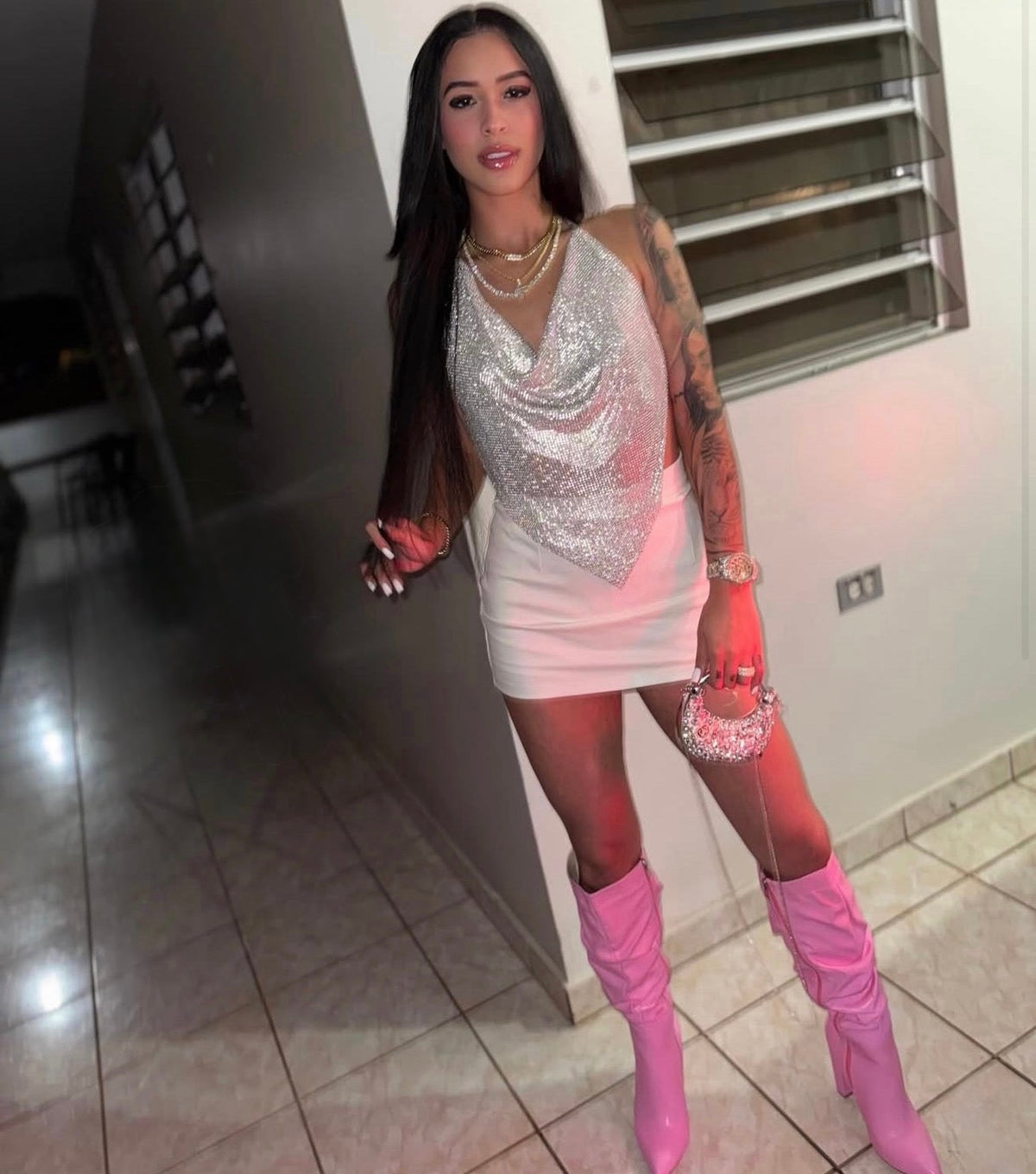 Botas Fruncidas Pink