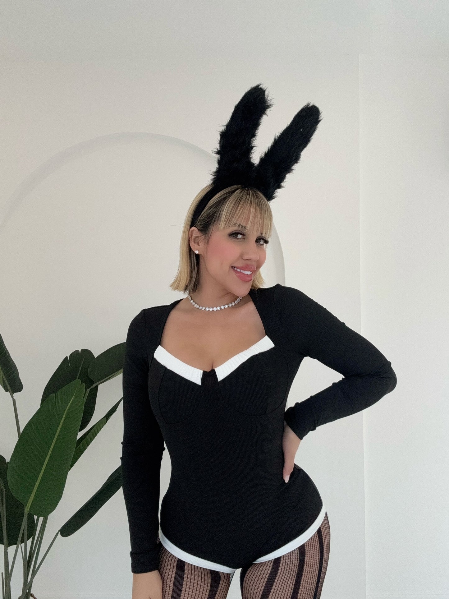 Fluffy bunny orejitas disfraz