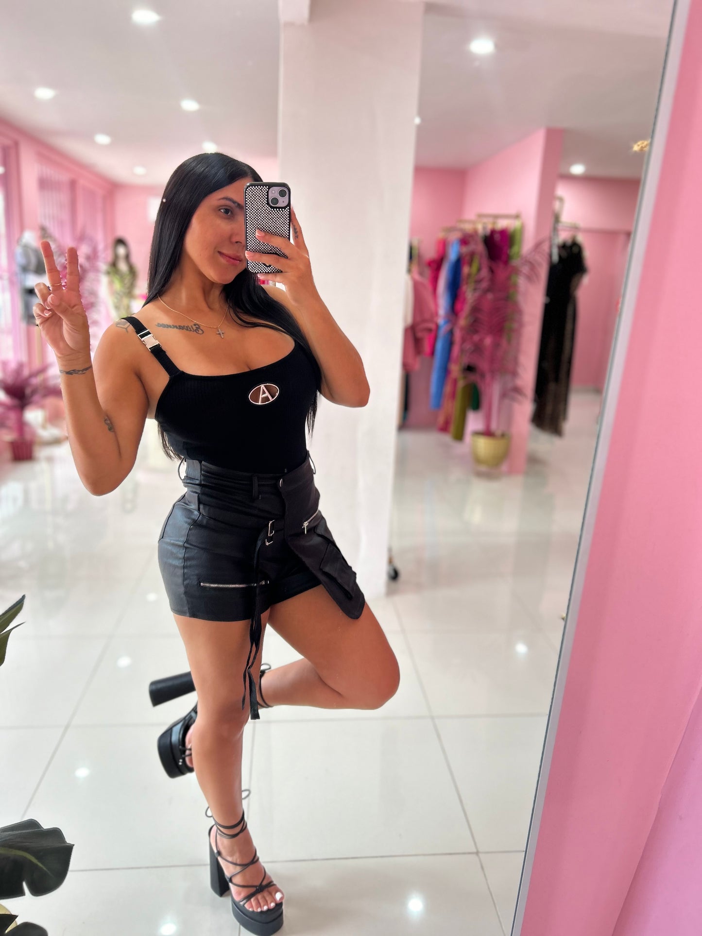 Metallic Skort