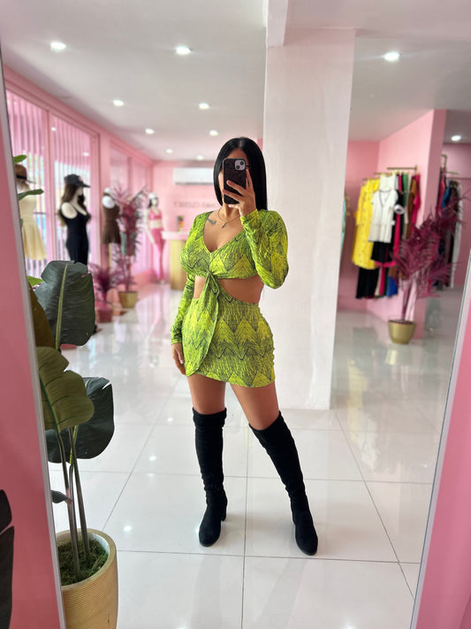 Green Néon Dress (Medium)