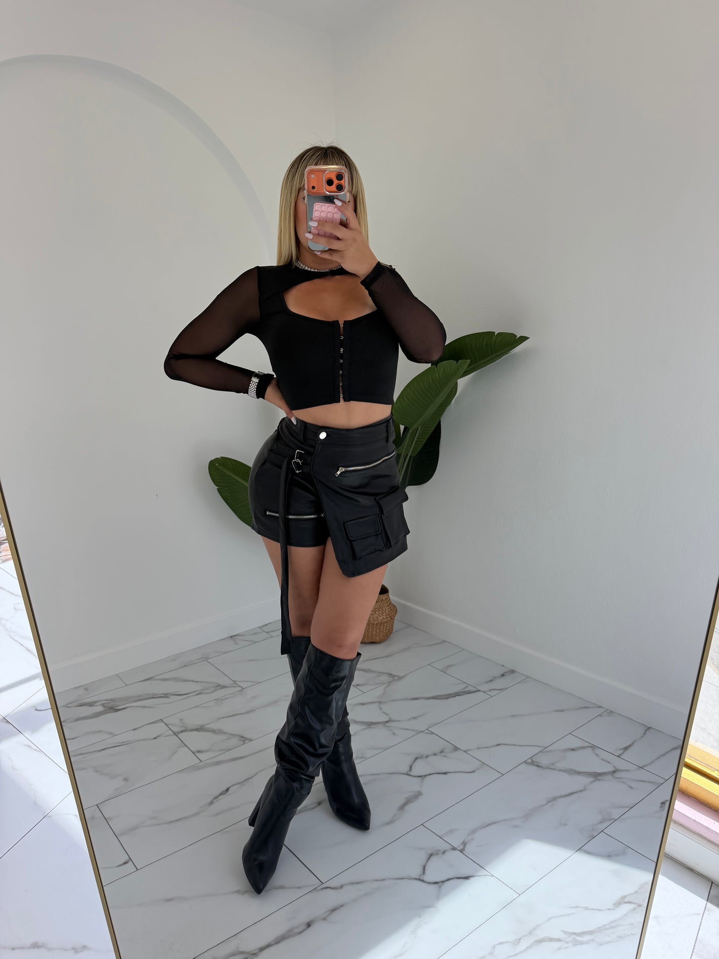Metallic Skort