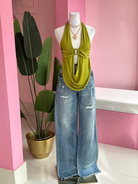 Vibrant Straight leg Jean