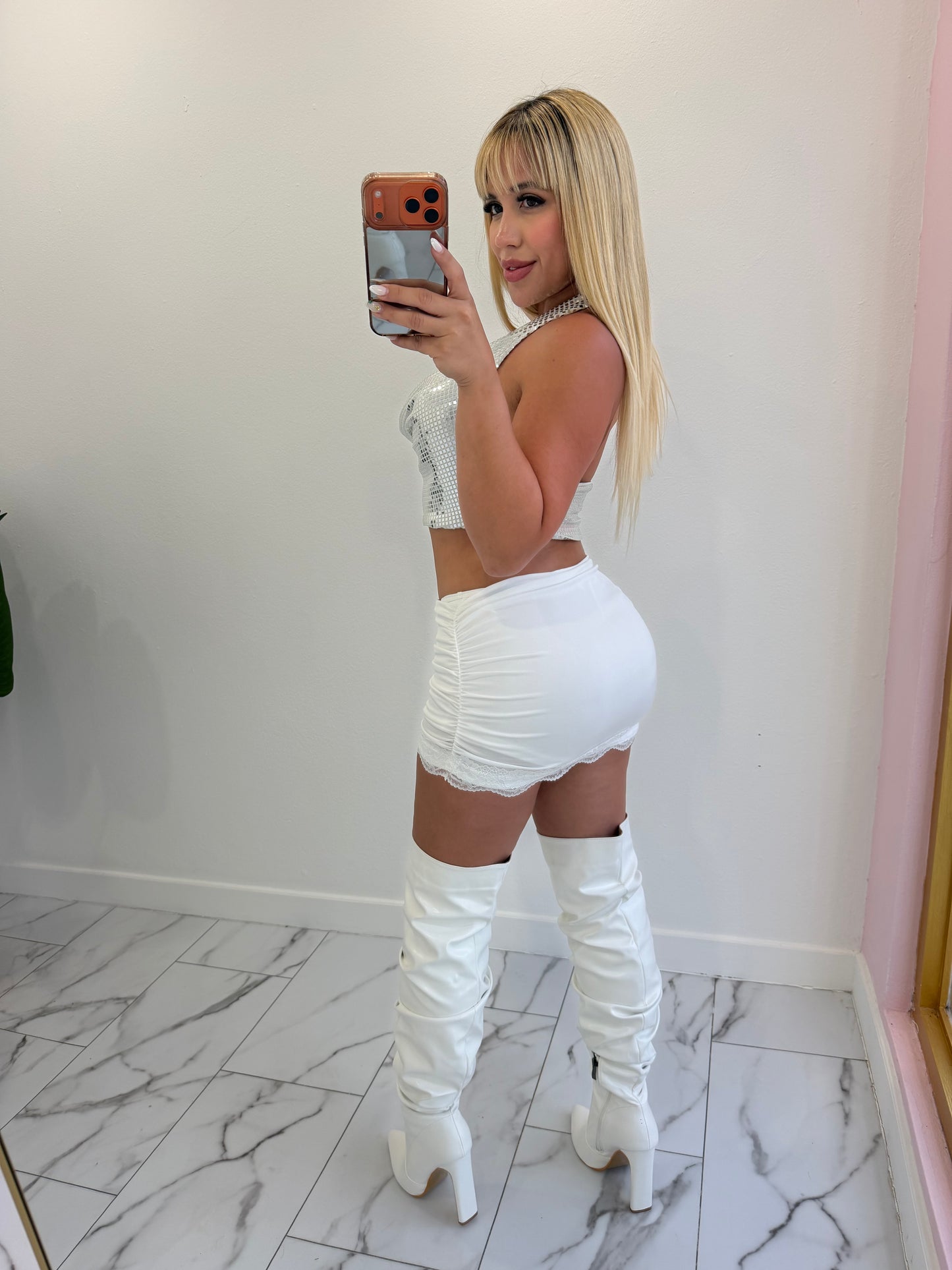 Mini encaje skort