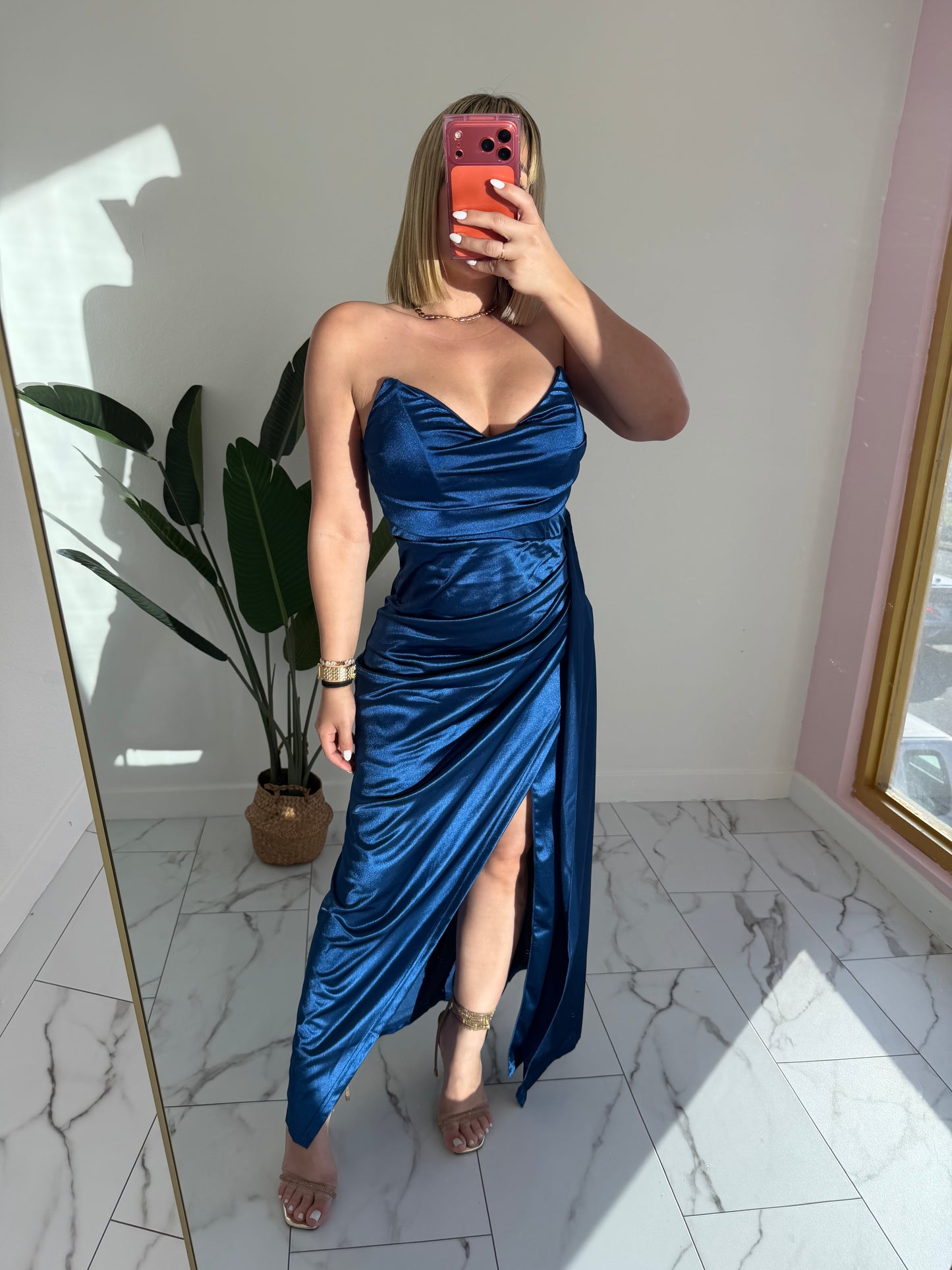 Maxi Satin Dress