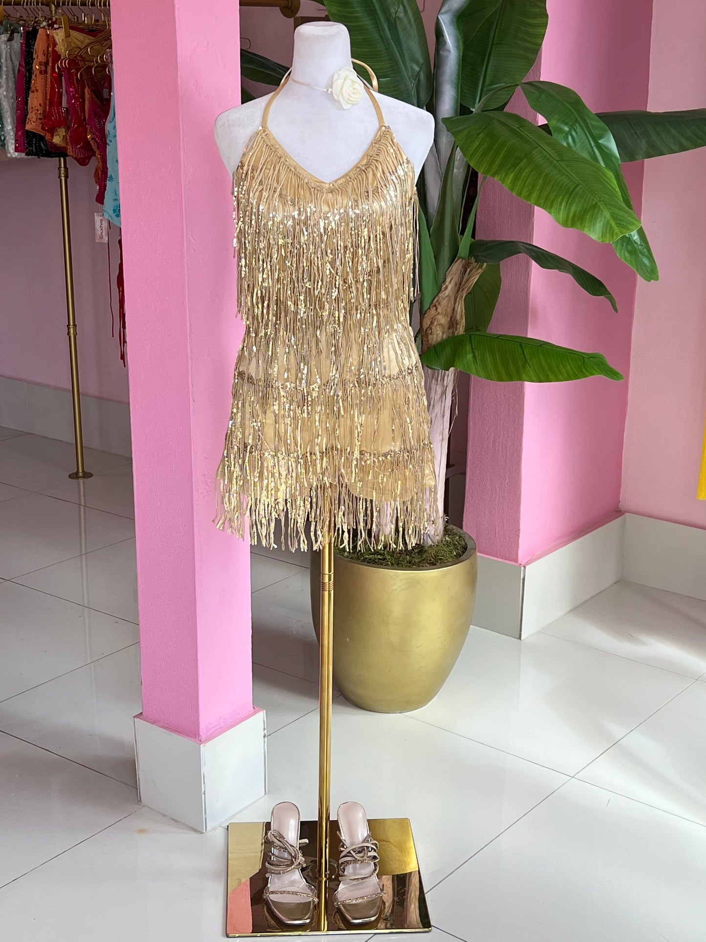 Flecos Sequins romper