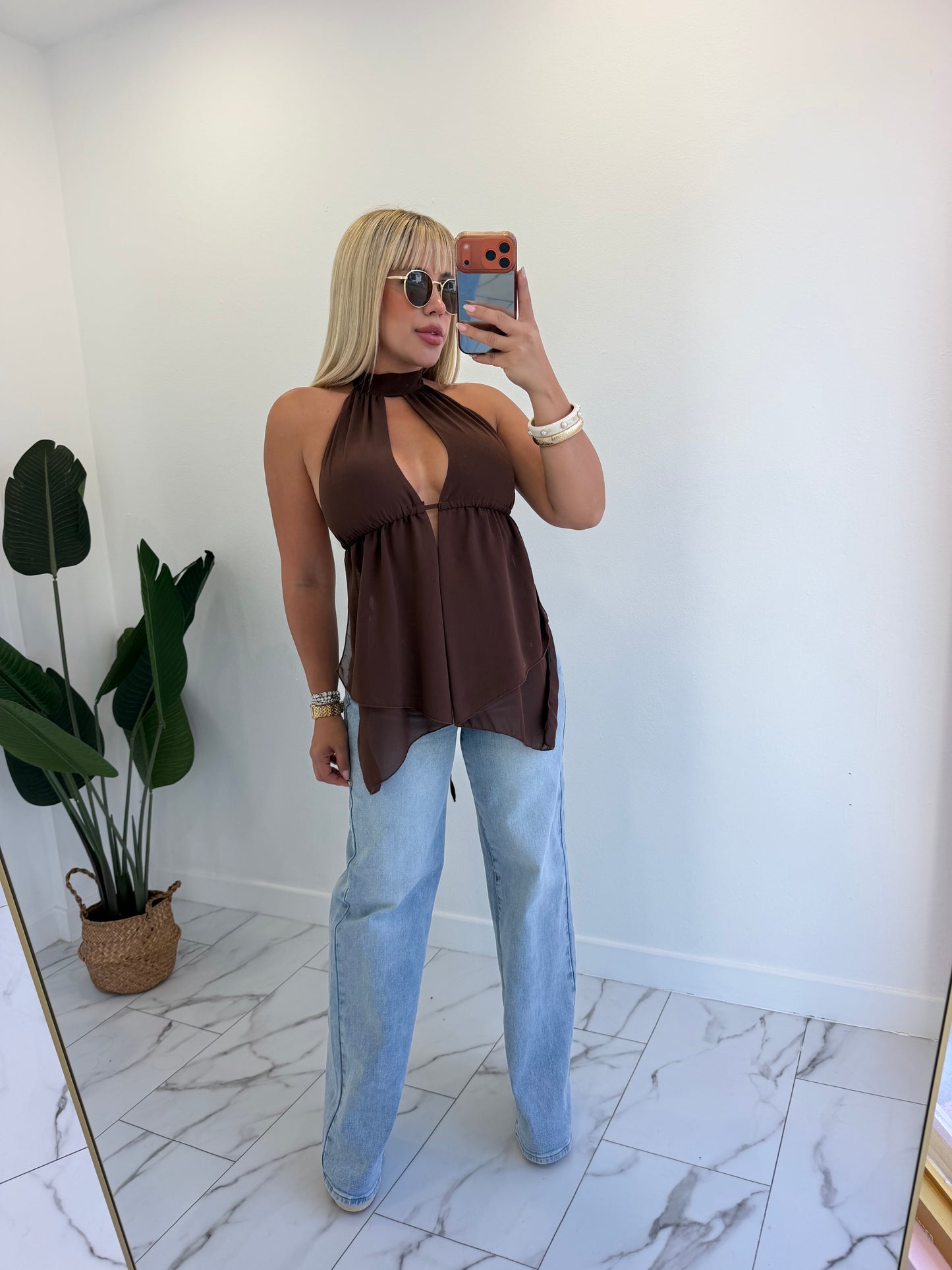 Mesh Long Top