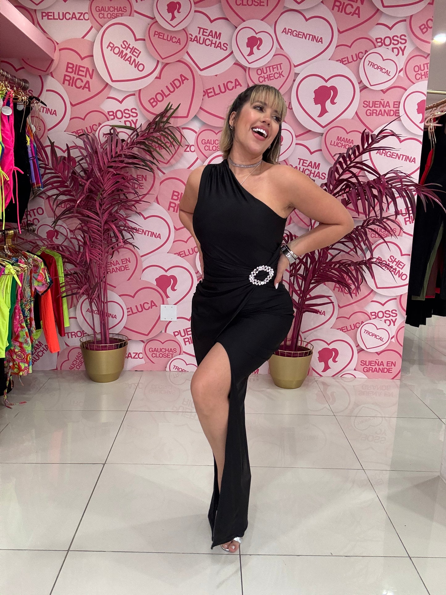 One Shoulder Long Dress