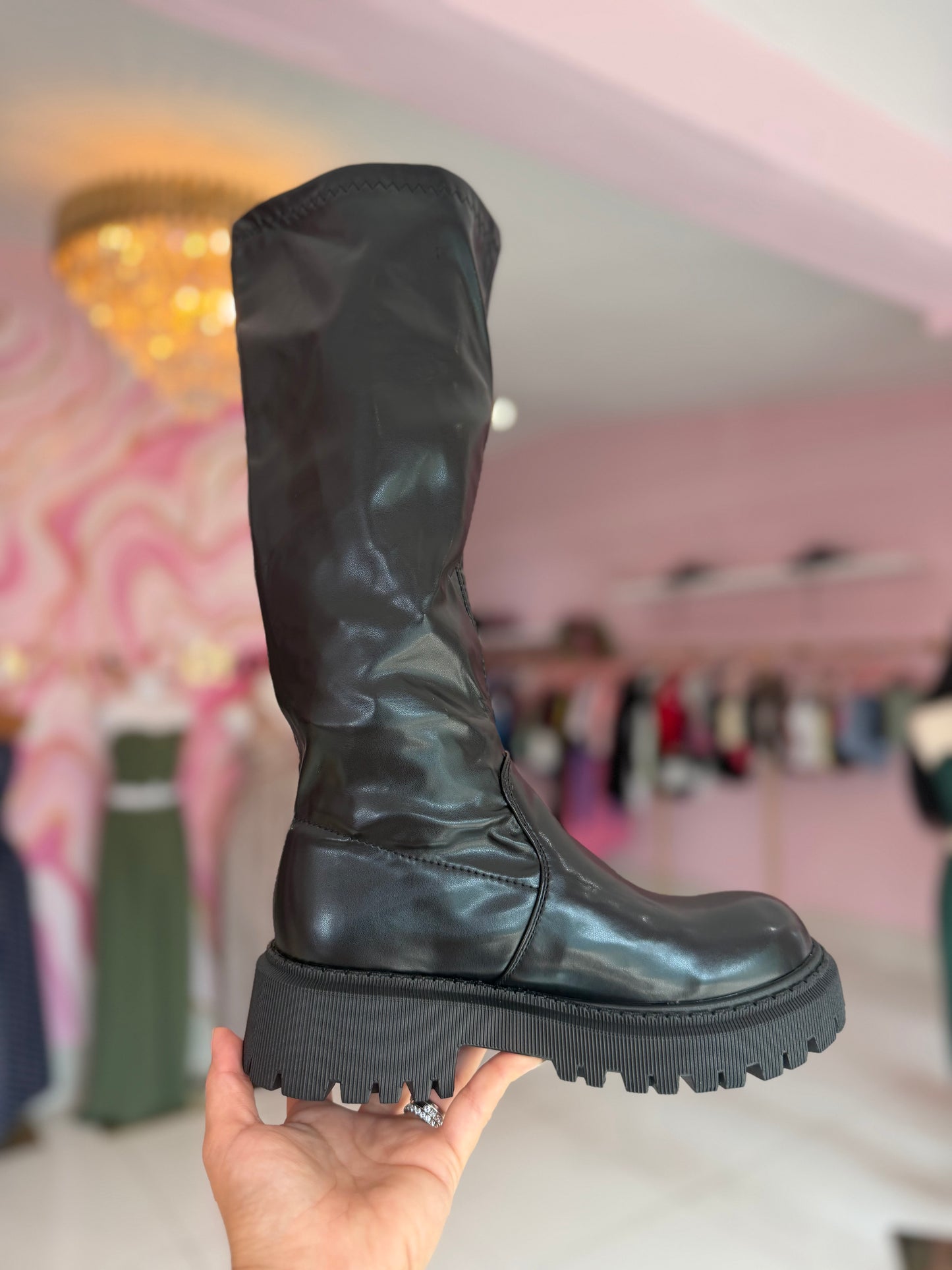 Botas leather bajitas