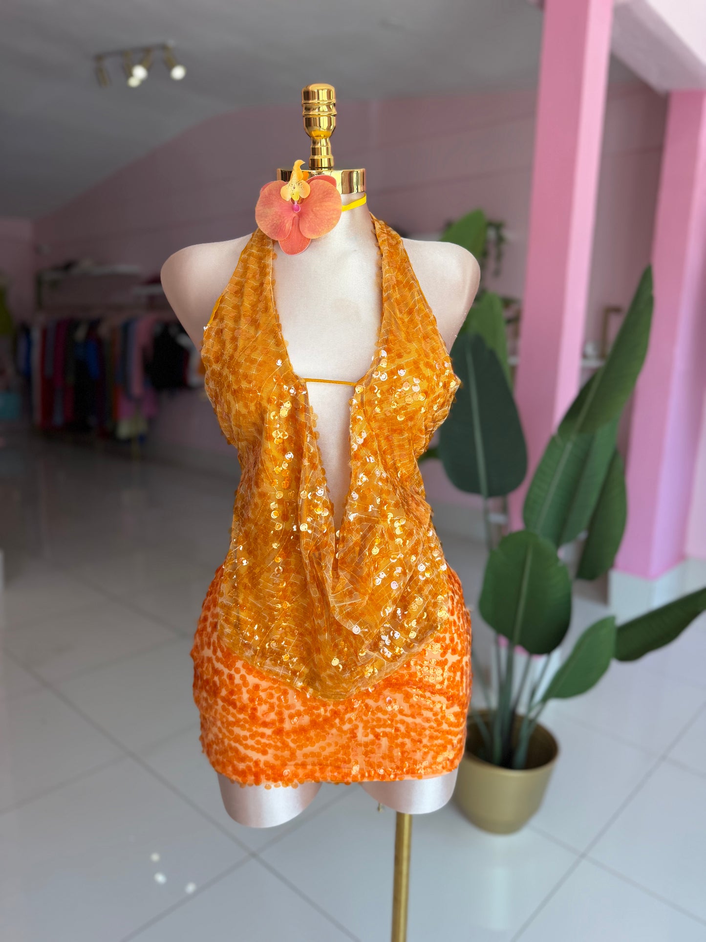 Sequins Colors halter top