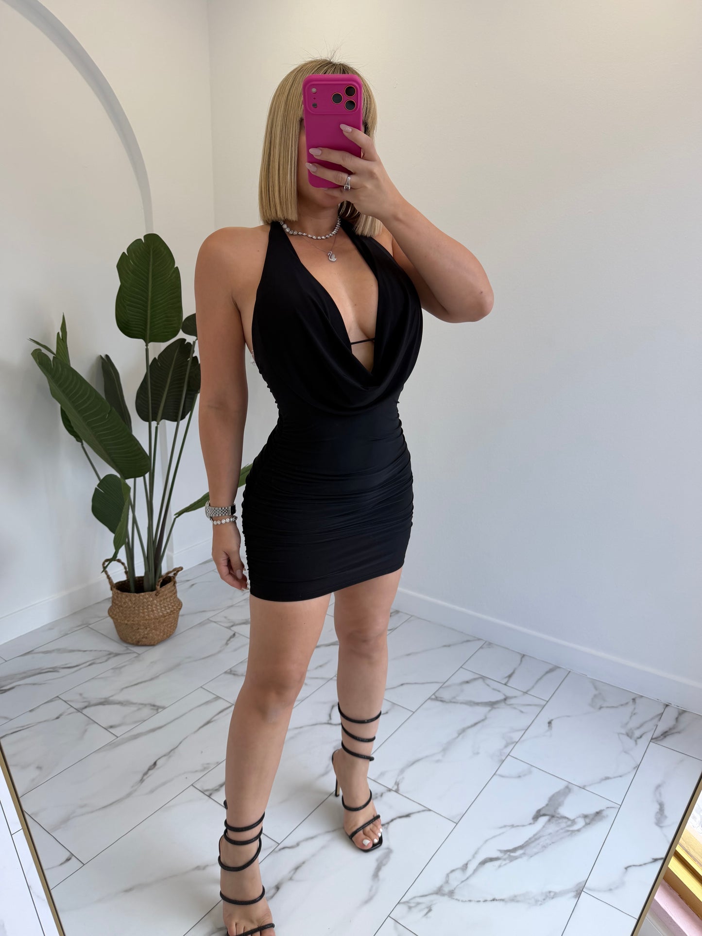 Halter Black Dress