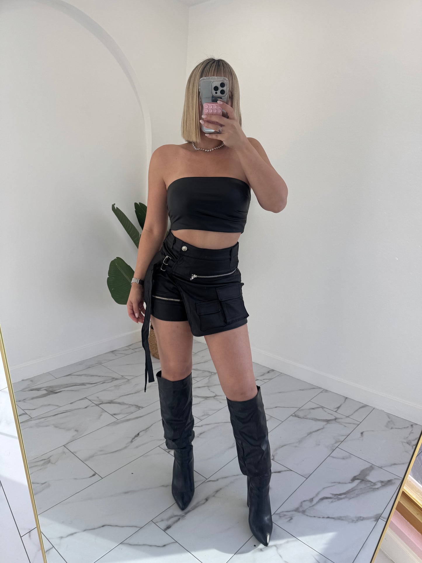 Metallic Skort
