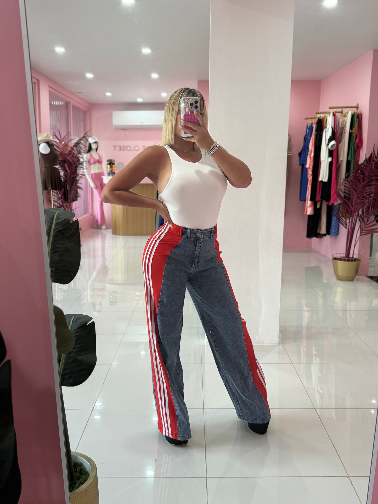 Denim Mix Pant