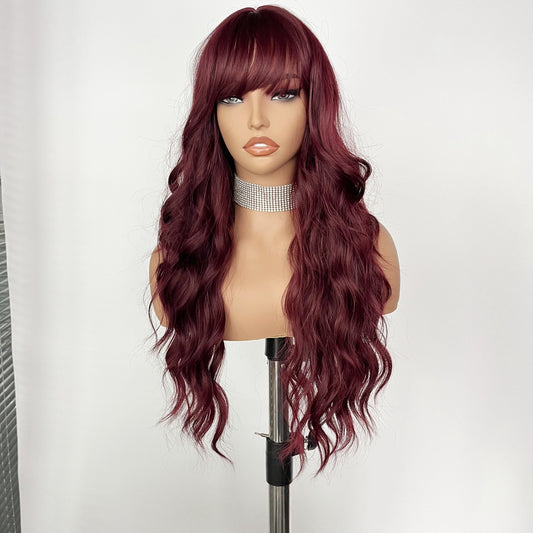 Burgundy Waves