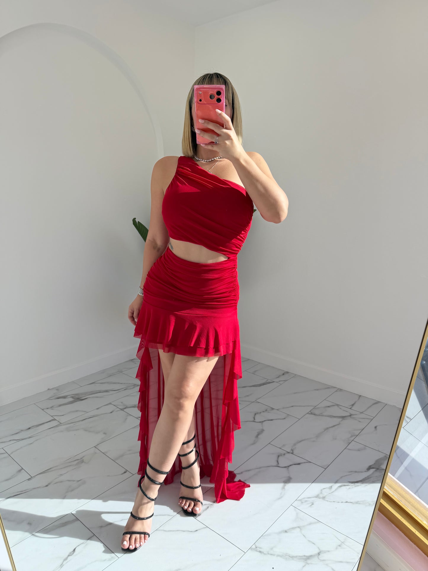 Irregular Mesh Dress