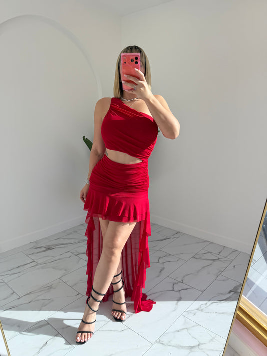 Irregular Mesh Dress