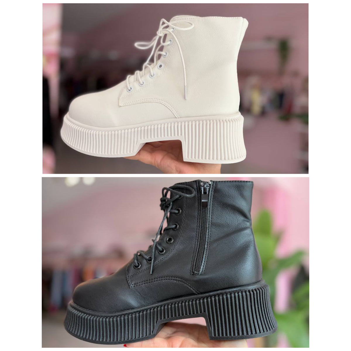 Low combat botas